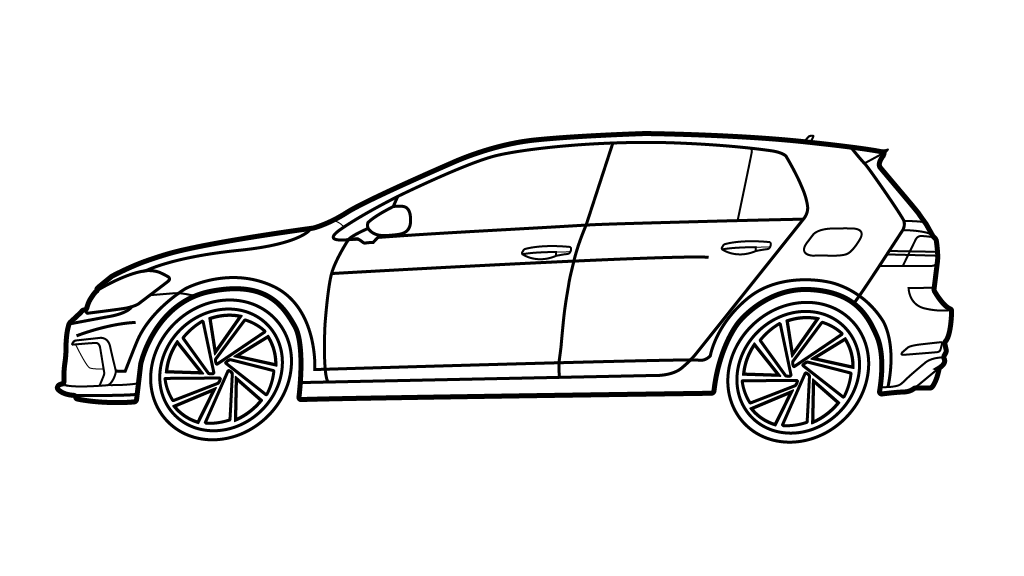 Golf R Drawring Volkswagen – DSC Sport